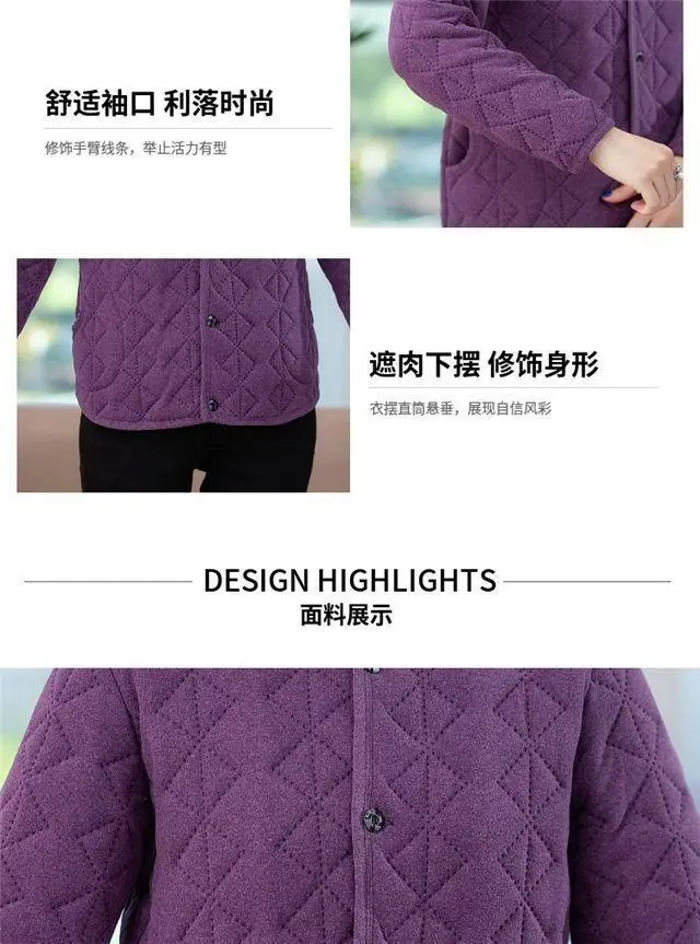 Black Quilted Coat for Women Winter Warm Outerwear — feature 4