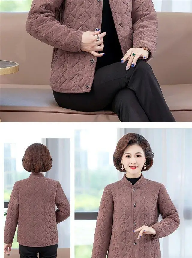Black Quilted Coat for Women Winter Warm Outerwear — feature 7