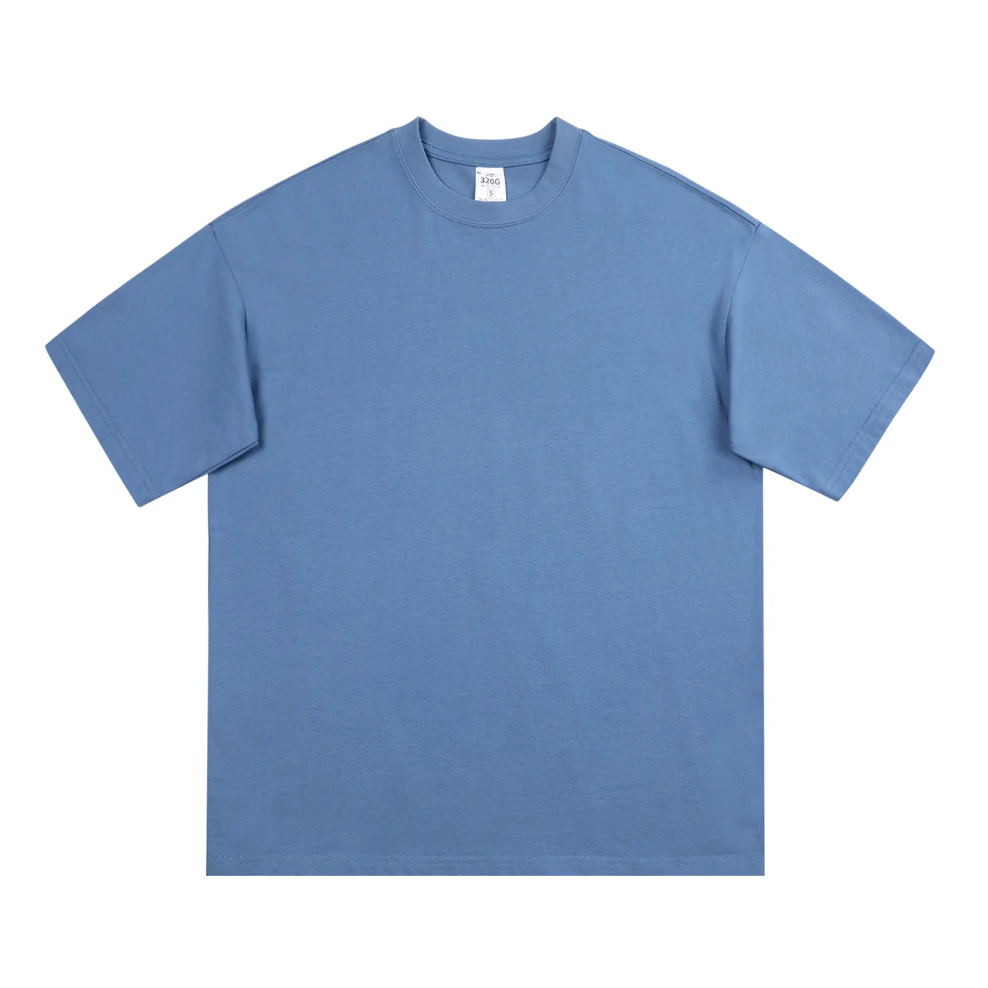 Men Pure Cotton Short Sleeve T-Shirt Solid Beige