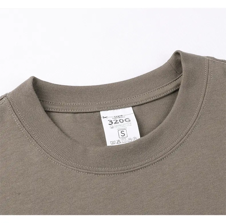 Men Pure Cotton Short Sleeve T-Shirt Solid Beige — feature 39