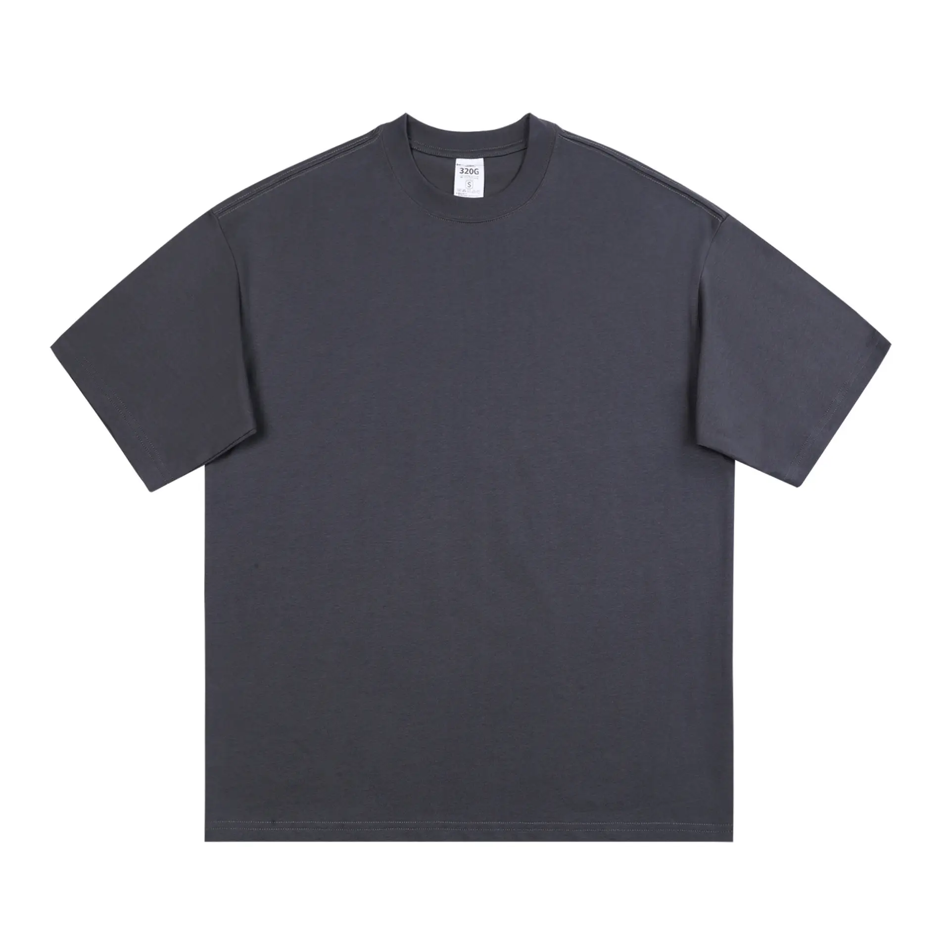 Men Pure Cotton Short Sleeve T-Shirt Solid Beige