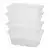 Transparent Rectangular Meal Box 650ml Thickened Plastic