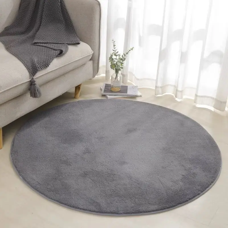 Nordic Round Plush Carpet for Living Room