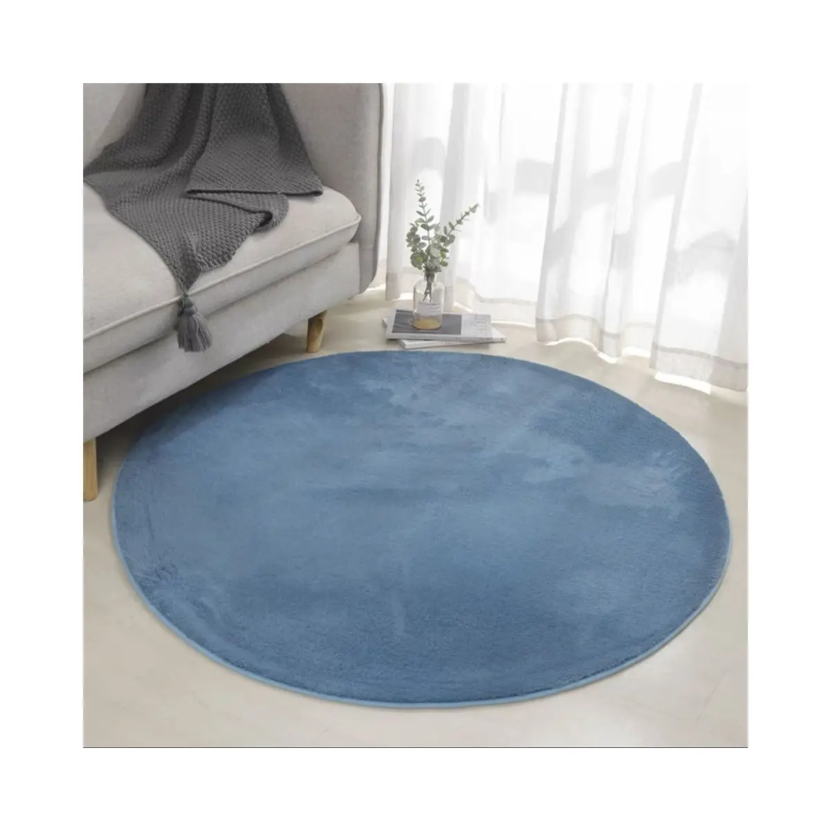 Nordic Round Plush Carpet for Living Room