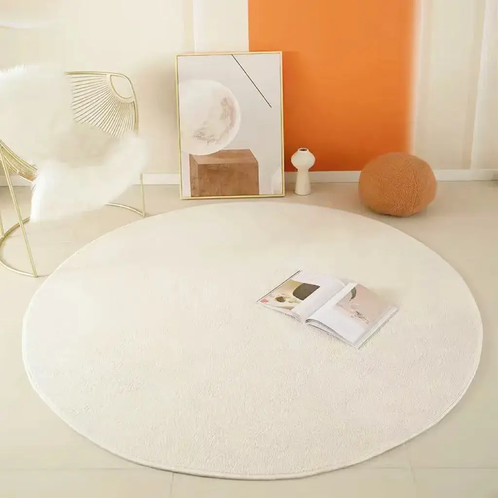 Nordic Round Plush Carpet for Living Room