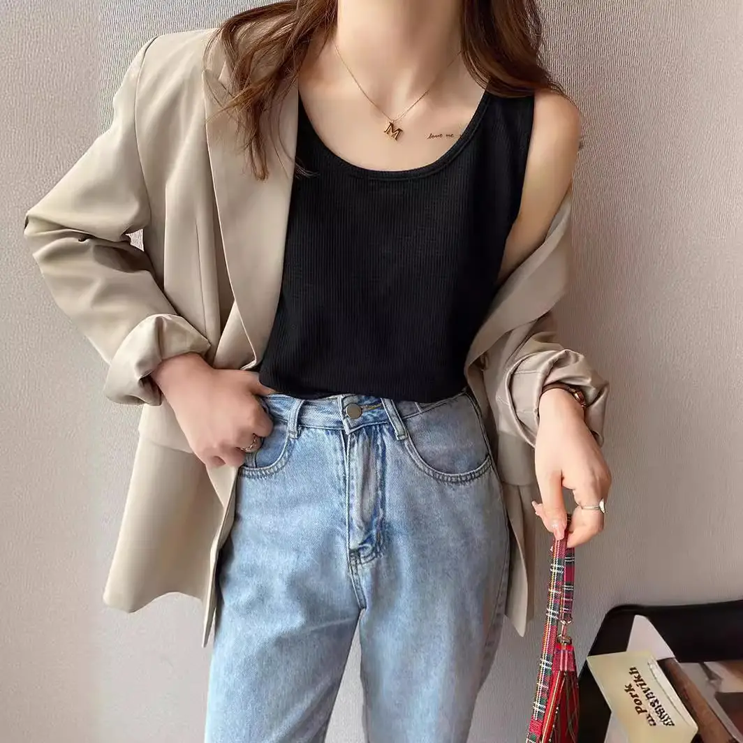 Women White Cotton One-Line Collar Top Summer Wear