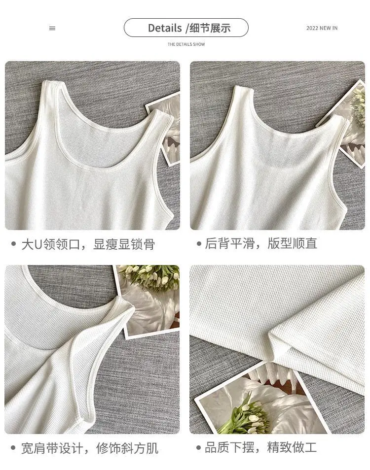 Women White Cotton One-Line Collar Top Summer Wear — feature 12