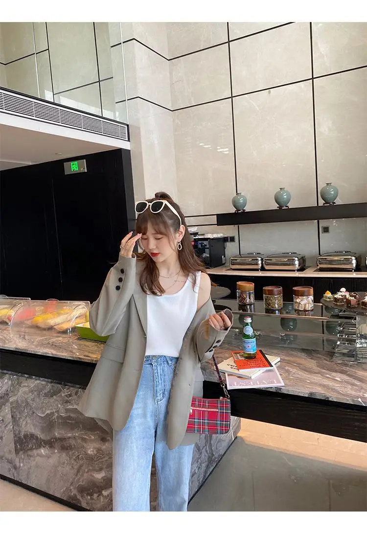 Women White Cotton One-Line Collar Top Summer Wear — feature 27