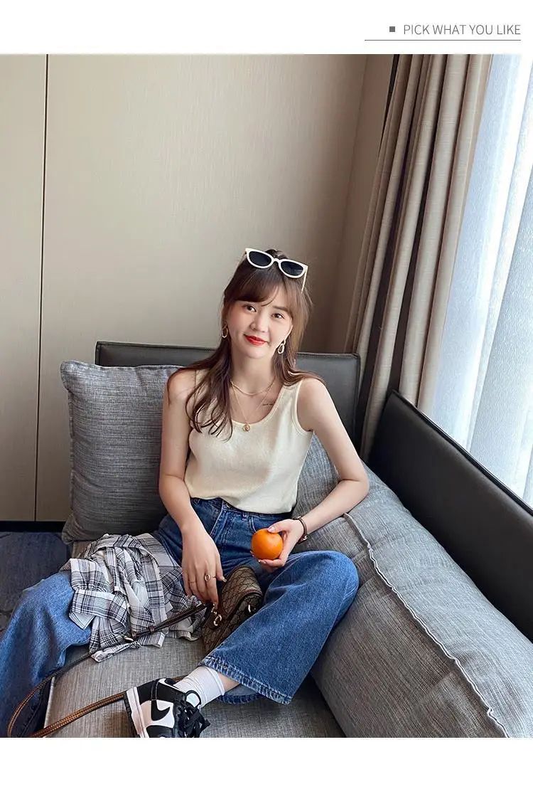 Women White Cotton One-Line Collar Top Summer Wear — feature 32