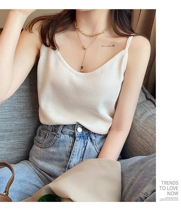 Women White Cotton One-Line Collar Top Summer Wear — feature 36