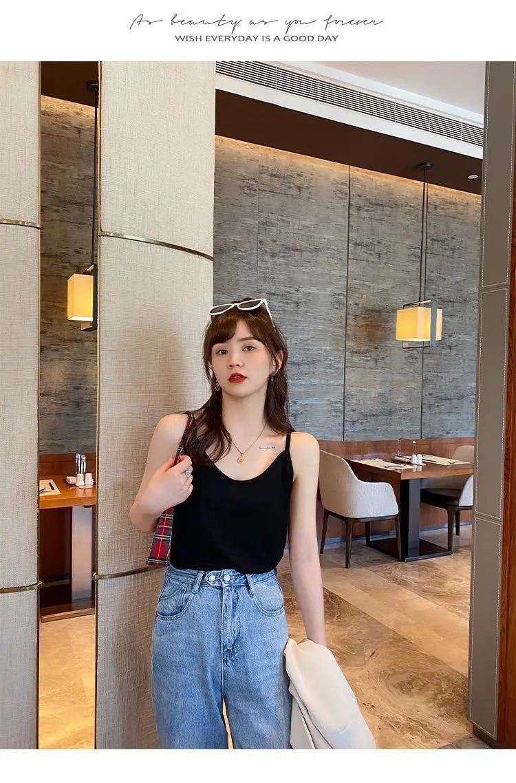 Women White Cotton One-Line Collar Top Summer Wear — feature 39
