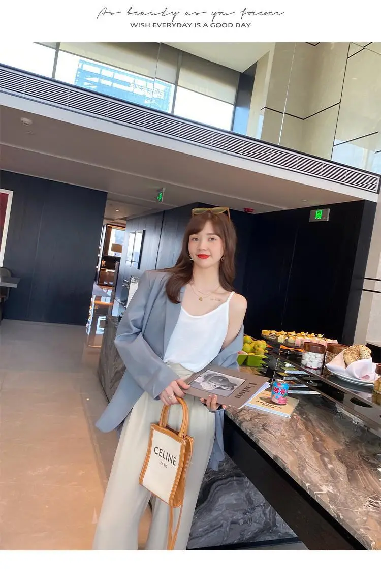 Women White Cotton One-Line Collar Top Summer Wear — feature 40