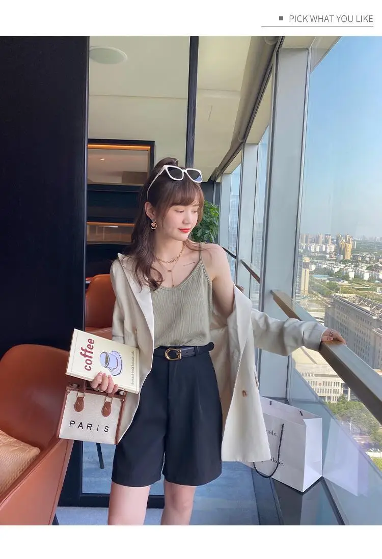 Women White Cotton One-Line Collar Top Summer Wear — feature 43