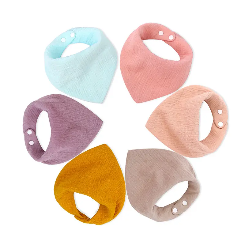 Cotton Heart Shape Baby Bibs for Newborns - Image 14