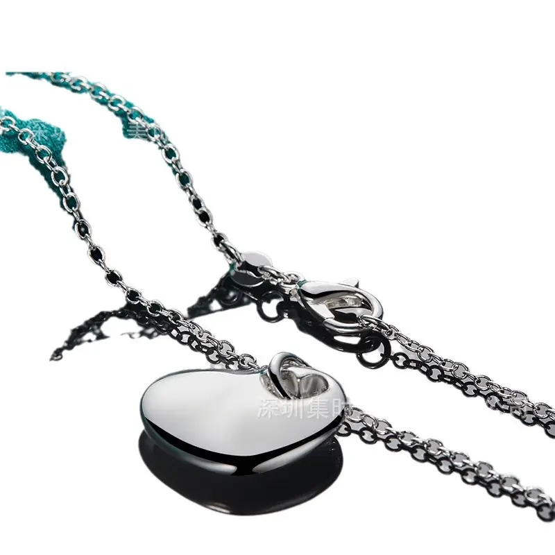 Silver Heart Pendant Necklace for Women - Image 6