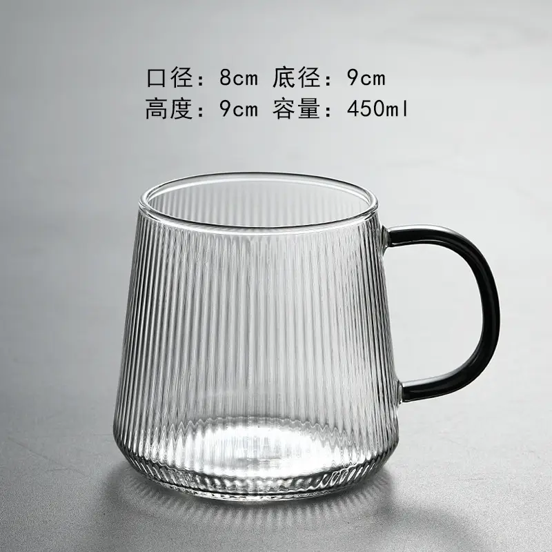 Heat Resistant Glass Tea Cup with Lid for Home Office - Image 2