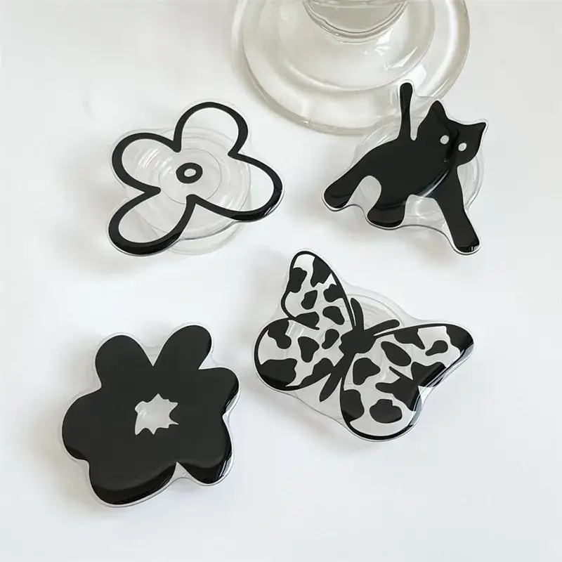 Black Cat Flower Airbag Bracket for Lazy Desktop - Image 9