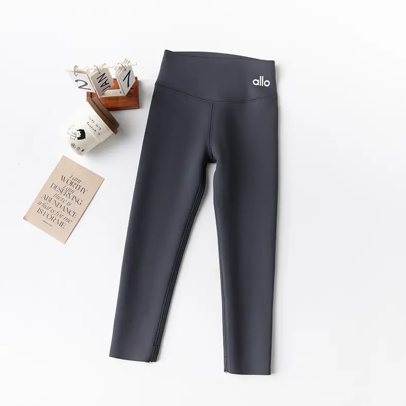 Girls Fleece Lined Leggings Black Warm Pants - Image 4
