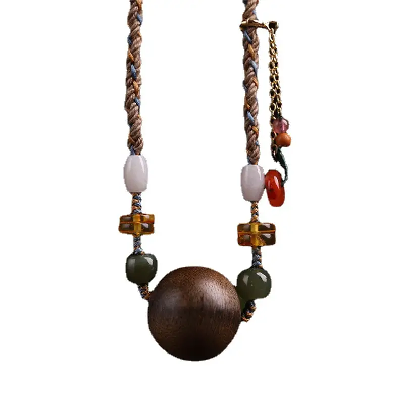 Wholesale Ethnic Woven Agarwood Necklace for Women - Image 6