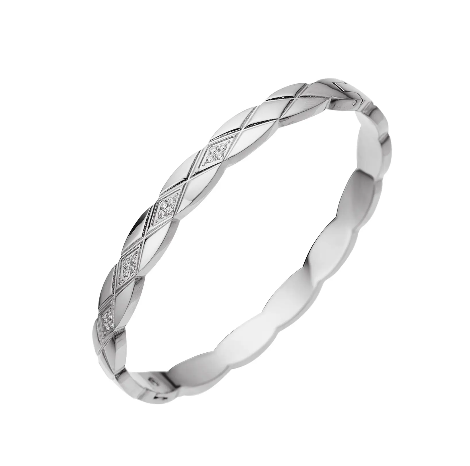 Gold Rhombus Diamond Women's Bracelet