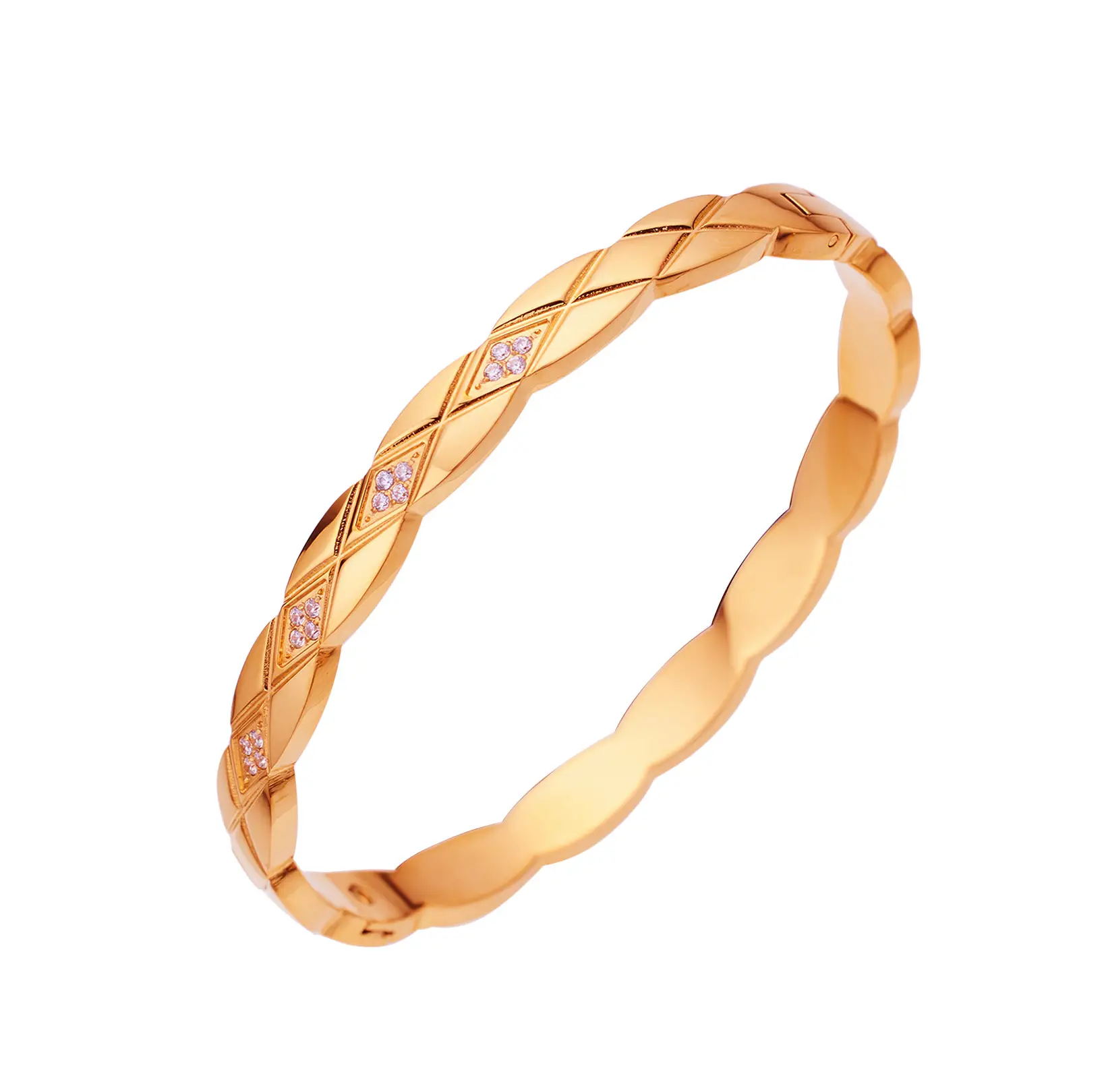 Gold Rhombus Diamond Women's Bracelet