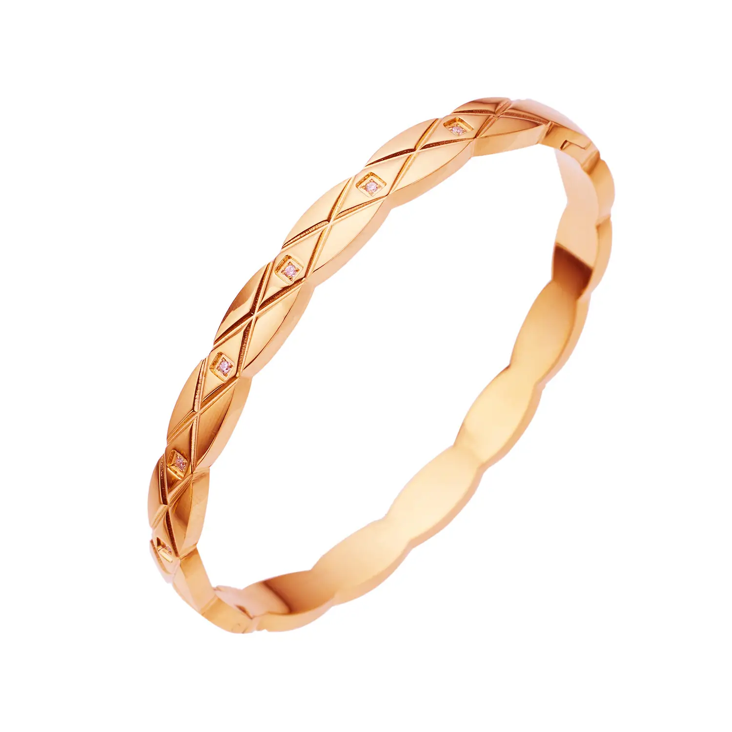 Gold Rhombus Diamond Women's Bracelet