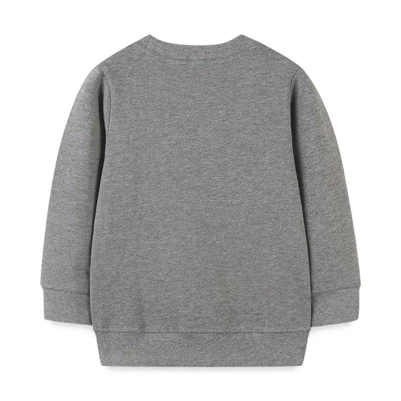 Gray Wool Crewneck Turtleneck Sweater for Boys Autumn Wear - Image 3