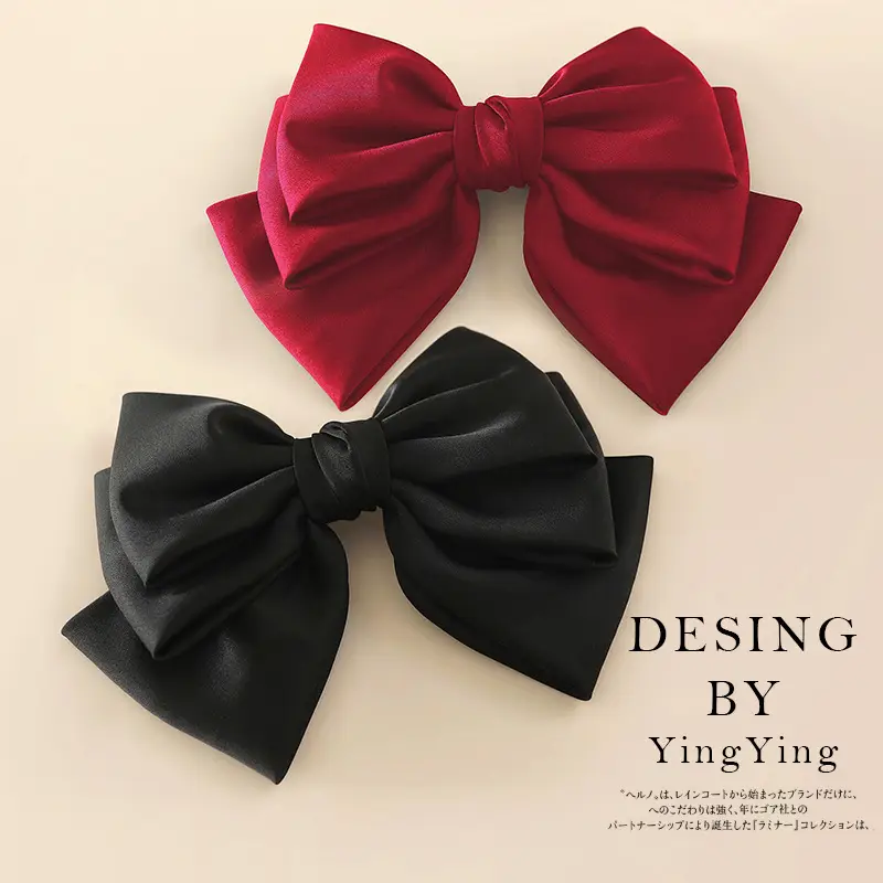 Oversized Bow Hairpins Korean Style Spring Clip Top - Image 5
