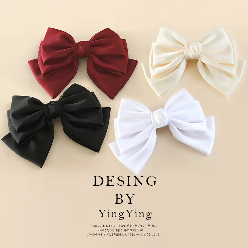 Oversized Bow Hairpins Korean Style Spring Clip Top - Image 6