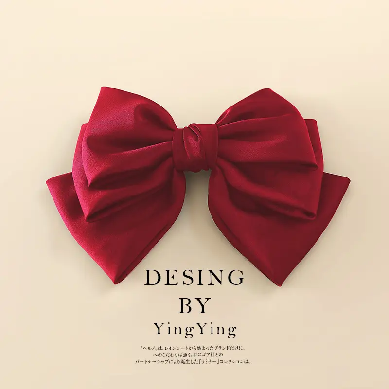 Oversized Bow Hairpins Korean Style Spring Clip Top - Image 2