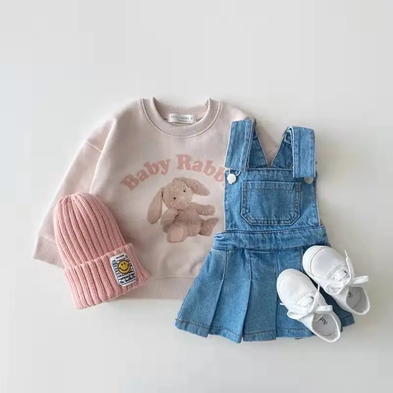 Denim Suspender Skirts for Girls Autumn New Arrival - Image 5