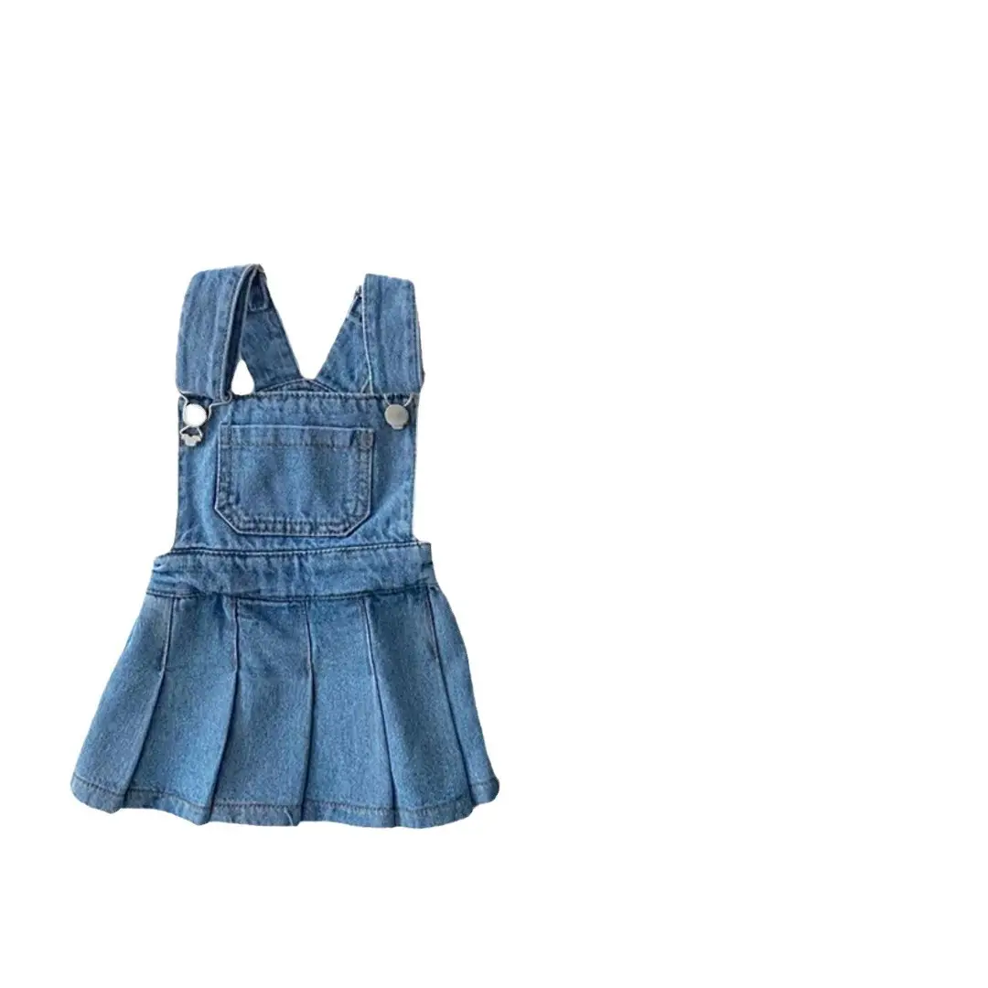 Denim Suspender Skirts for Girls Autumn New Arrival - Image 7