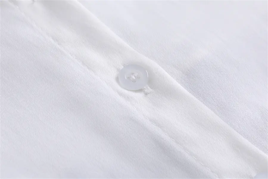 White Leather Fake Collar Shirt for Men — feature 18