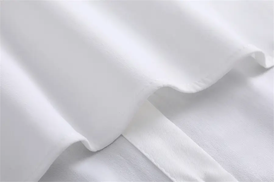 White Leather Fake Collar Shirt for Men — feature 22