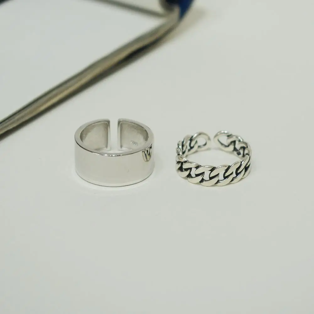 Women's Korean Style Chain Open Ring with Smooth Finish — feature 19