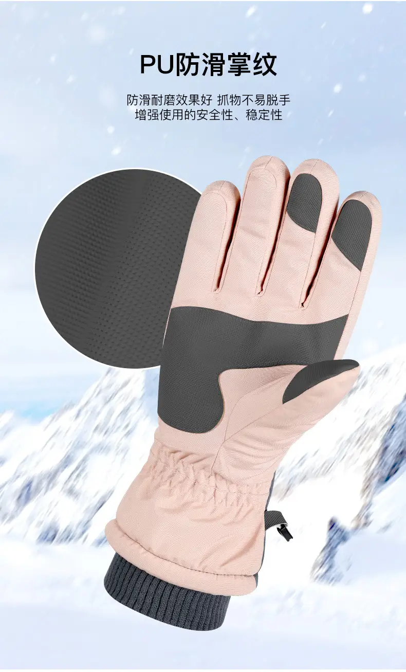Winter Ski Gloves Waterproof Touch Screen Fleece Lined — feature 7