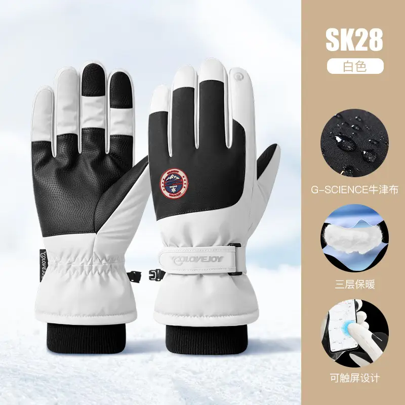 Winter Ski Gloves Waterproof Touch Screen Fleece Lined - Image 11