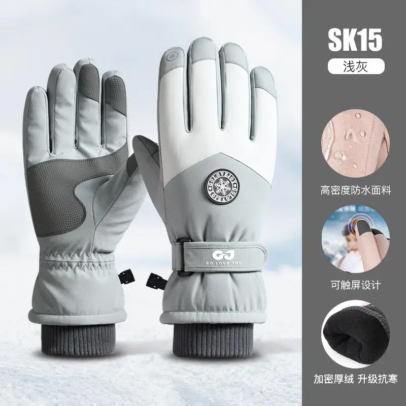 Winter Ski Gloves Waterproof Touch Screen Fleece Lined - Image 4