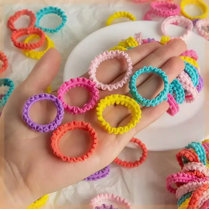 Cute Rubber Hair Bands for Girls, No Hair Damage, Colorful Braided Design - Image 6