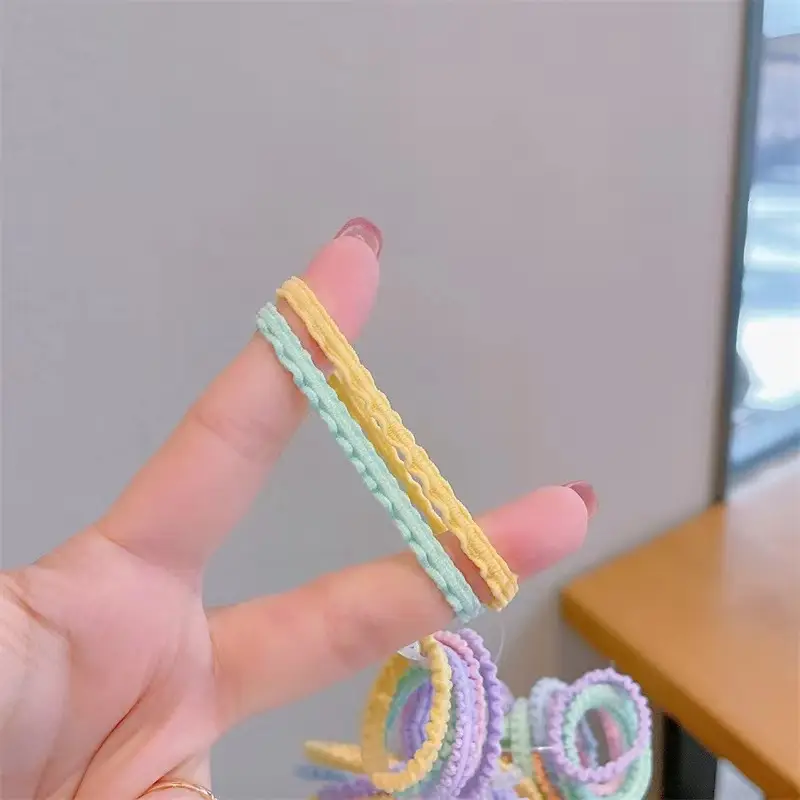 Cute Rubber Hair Bands for Girls, No Hair Damage, Colorful Braided Design - Image 7