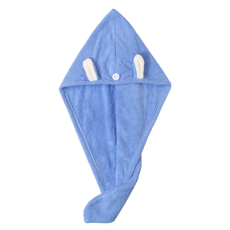 Women's Hair Drying Cap Thick Super Absorbent Coral Fleece Towel - Image 11