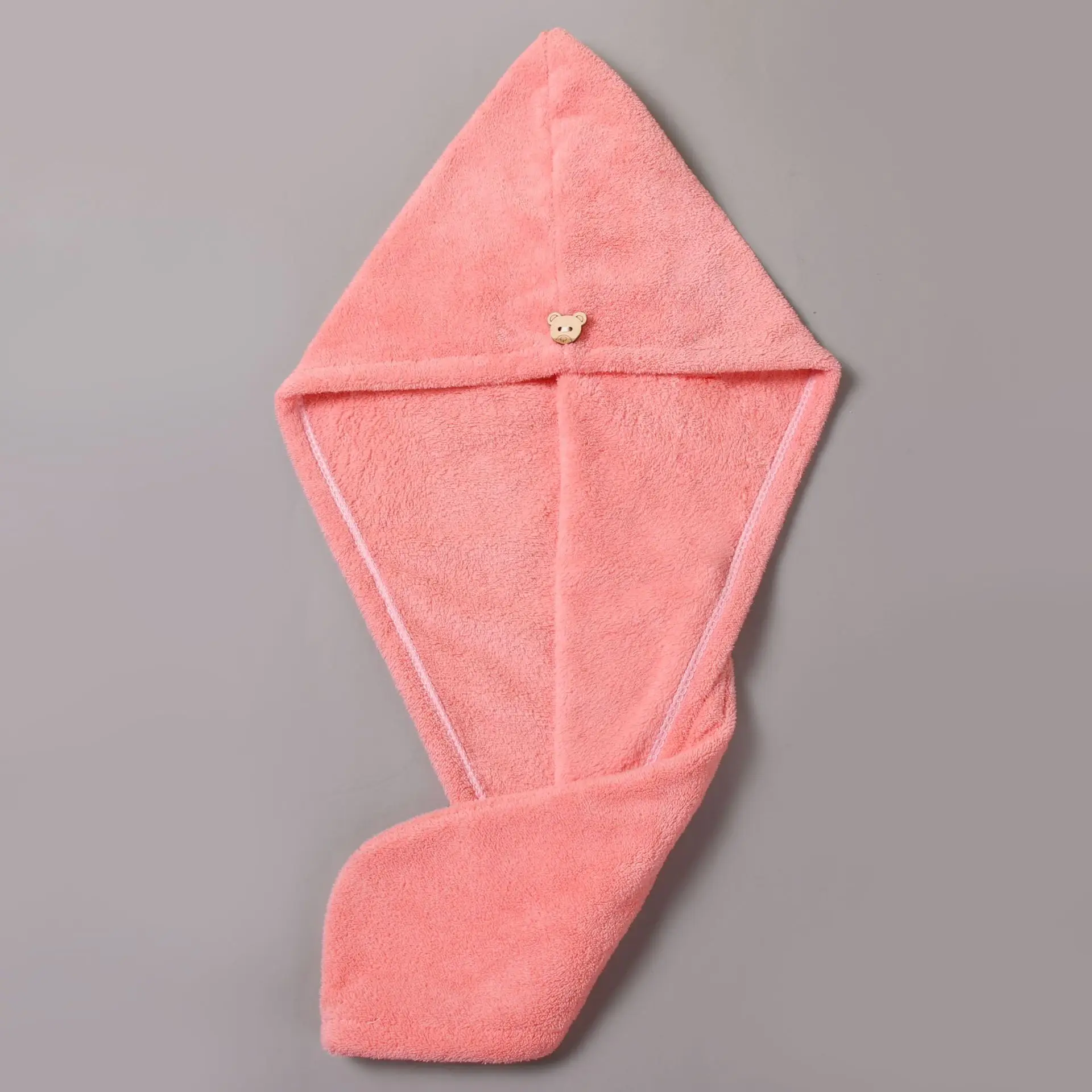 Women's Hair Drying Cap Thick Super Absorbent Coral Fleece Towel - Image 12