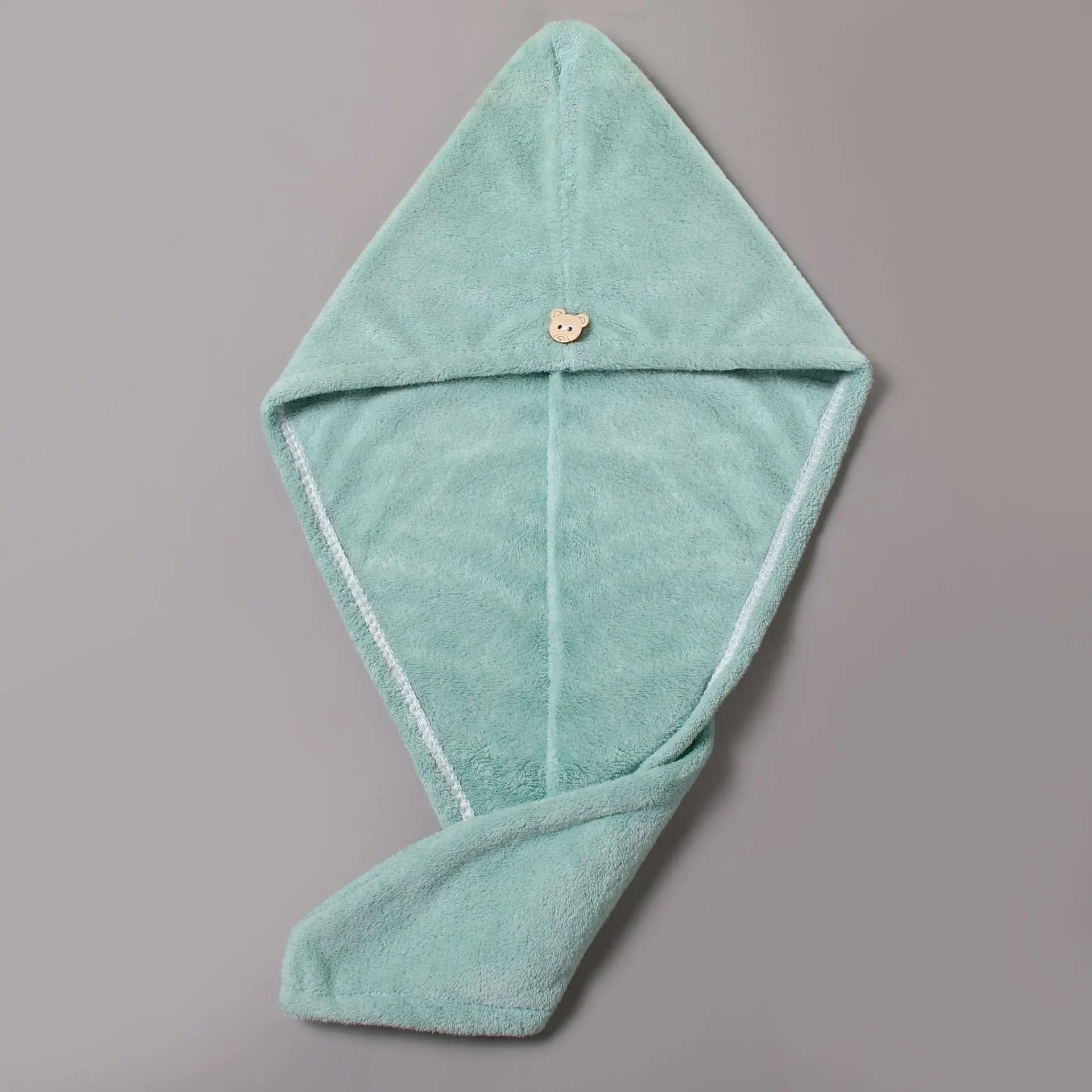 Women's Hair Drying Cap Thick Super Absorbent Coral Fleece Towel - Image 15
