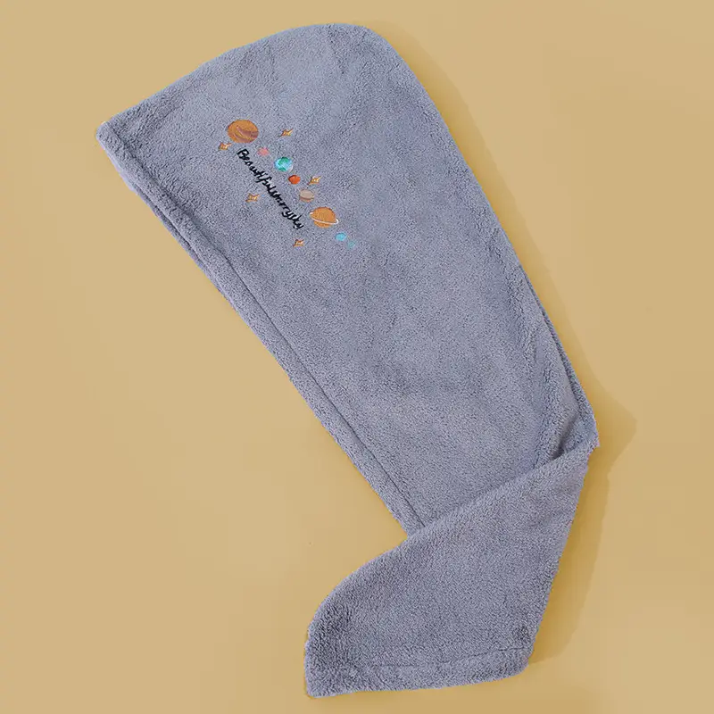 Women's Hair Drying Cap Thick Super Absorbent Coral Fleece Towel - Image 2