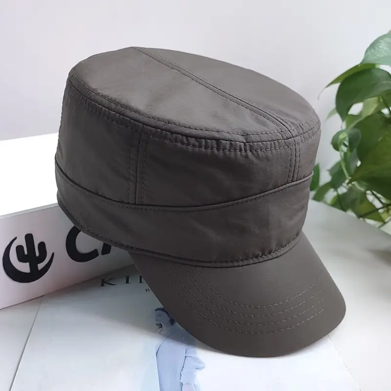 Green Self-Cast Flat Cap for Boys Men - Image 8
