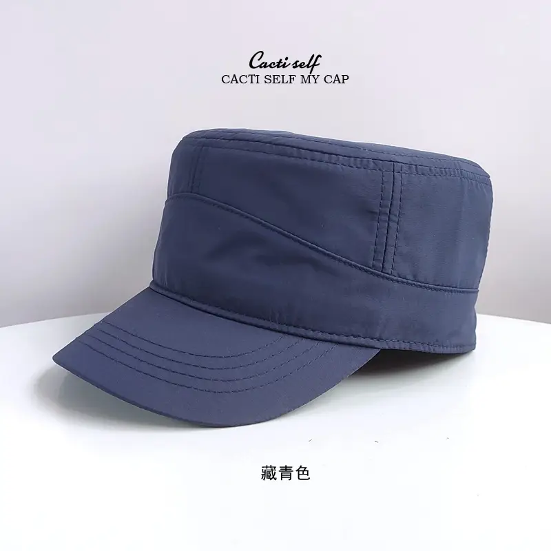 Green Self-Cast Flat Cap for Boys Men - Image 5