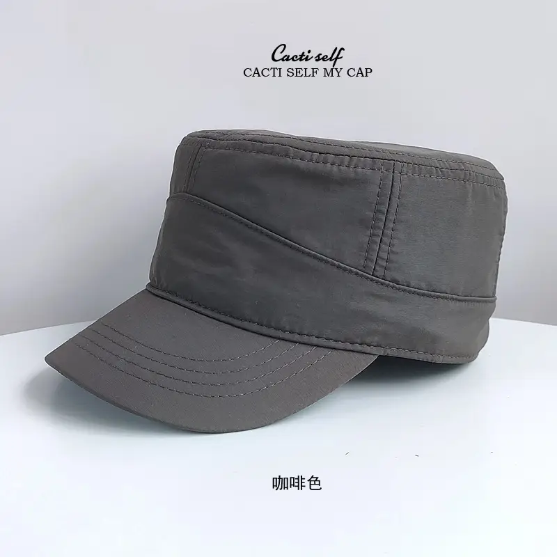 Green Self-Cast Flat Cap for Boys Men - Image 6