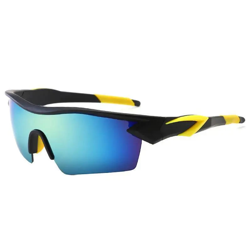 Men Windproof Sunglasses Blue Yellow Lens - Image 10