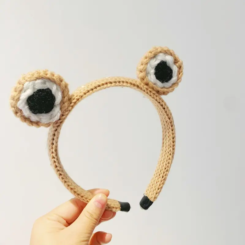 Cute Wool Knitted Frog Hairband for Women - Image 6