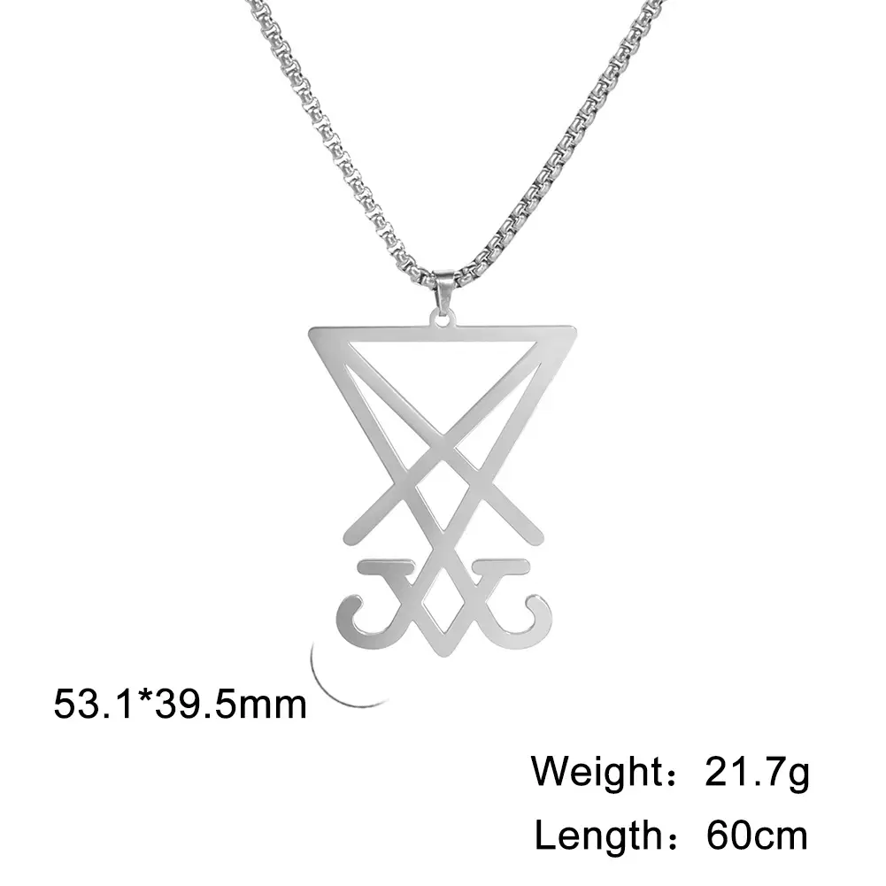 Stainless Steel Hollow Cross Pendant Necklace for Men - Image 6